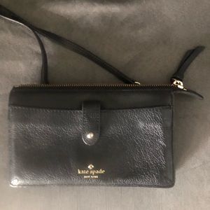 Kate Spade Black crossbody wallet